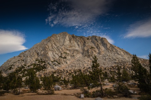 Fletcher Peak in evening light.